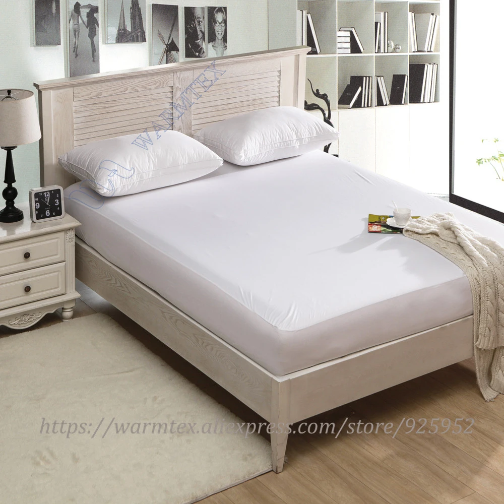 Super tamaño 200x200 cm 2 cama suave punto protector de colchón 100% impermeable de TPU W002 un|mattress cover|bed waterproofprotector mattress - AliExpress