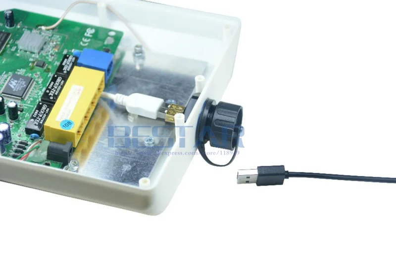 IP67 USB 2 0 4 контактный 3 9 гнездо к гнезду водонепроницаемый разъем для передачи