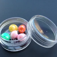 5 шт. прозрачный круглый ящик для хранения серьги кольца Бусины пуговицы Контейнер ювелирные ящики чехол A152 - изображение