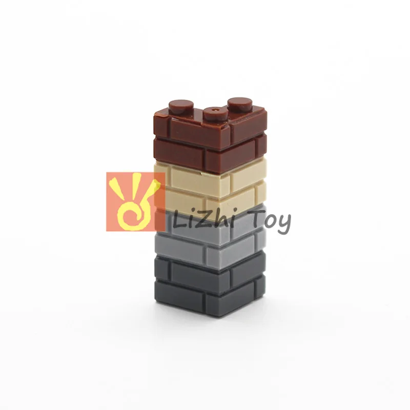 Moc кирпич модифицированный 1x2x2 с каменной кладкой профиль (кирпичный профиль)