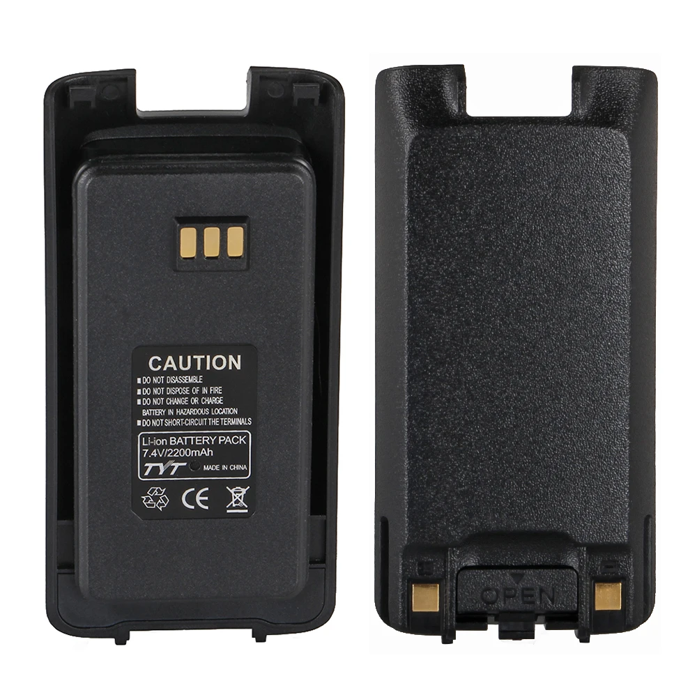 

NEW Radio Walkie Talkie TYT MD390 Li-ion Battery Pack 7.4V 2200mAh for TYT MD-390 IP67 Waterproof DMR Digital Walkie Talkie