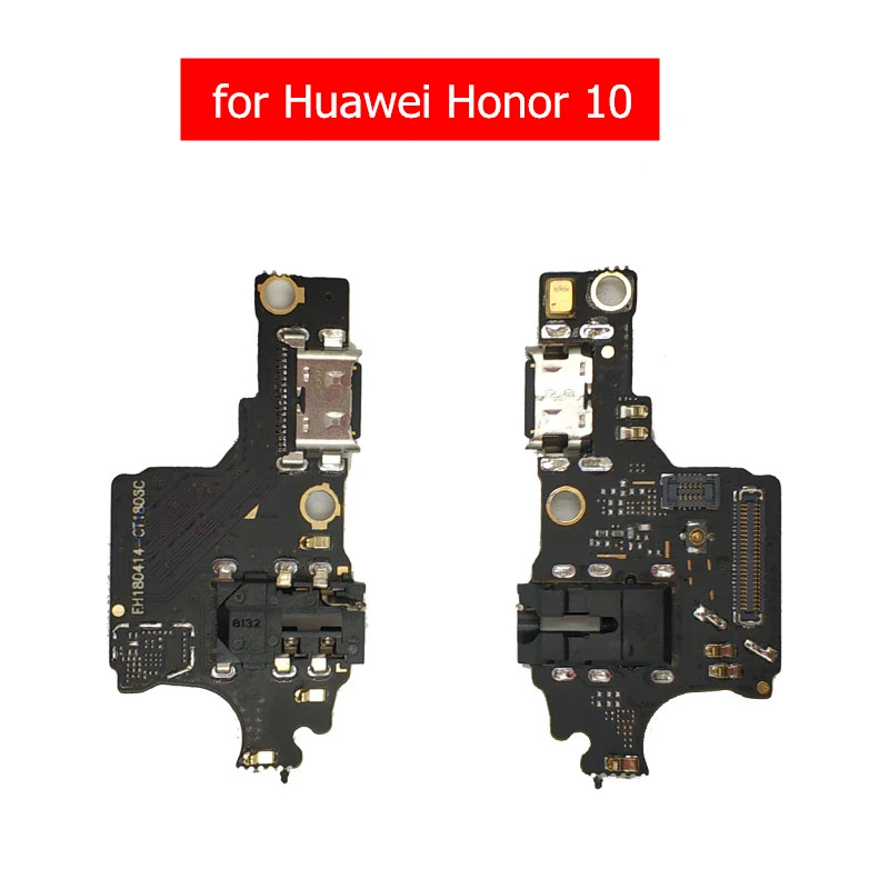 Для huawei Honor 10 USB Зарядное устройство Порты и разъёмы гибкий кабель док-станция для зарядки коннектор; pcb; плата гибкий кабель лента для Honor 10 ремонт Запчасти