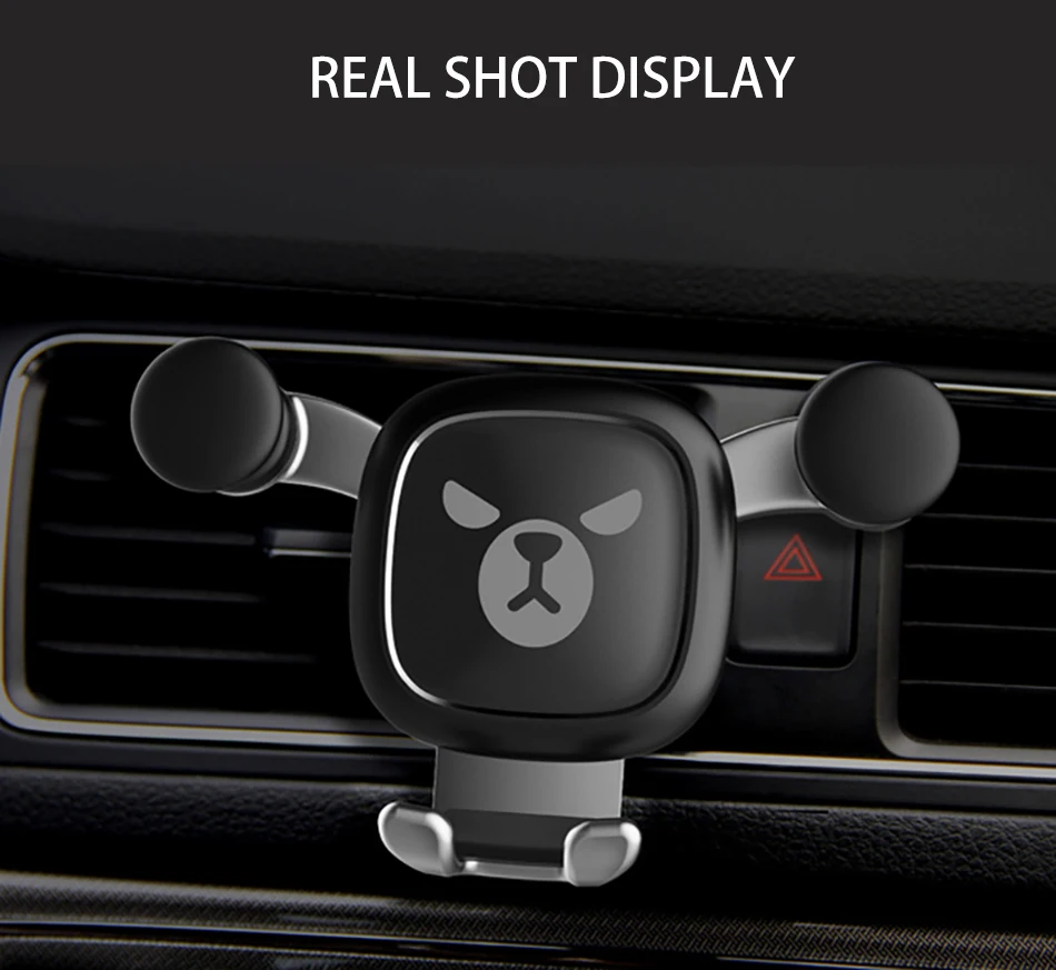 Universal Cute Cartoon Gravity Bracket Car Phone Stand Holder Air Vent 360 Degree Rotation For Huawei iphone X 8 7 Phone Support (12)