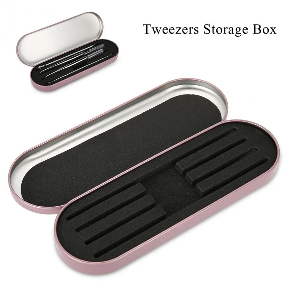 

1pc Storage Box for Eyelash Extension Tweezers Organizer Case Eyelashes Eyeliner Pencil Case Organizer Professional Makeup Tools