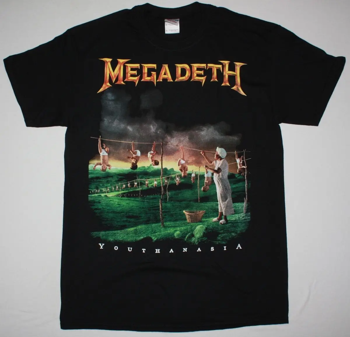 MEGADETH YOUTHANASIA DAVE MUSTAINE HEAVY METAL METALLICA NEW BLACK T
