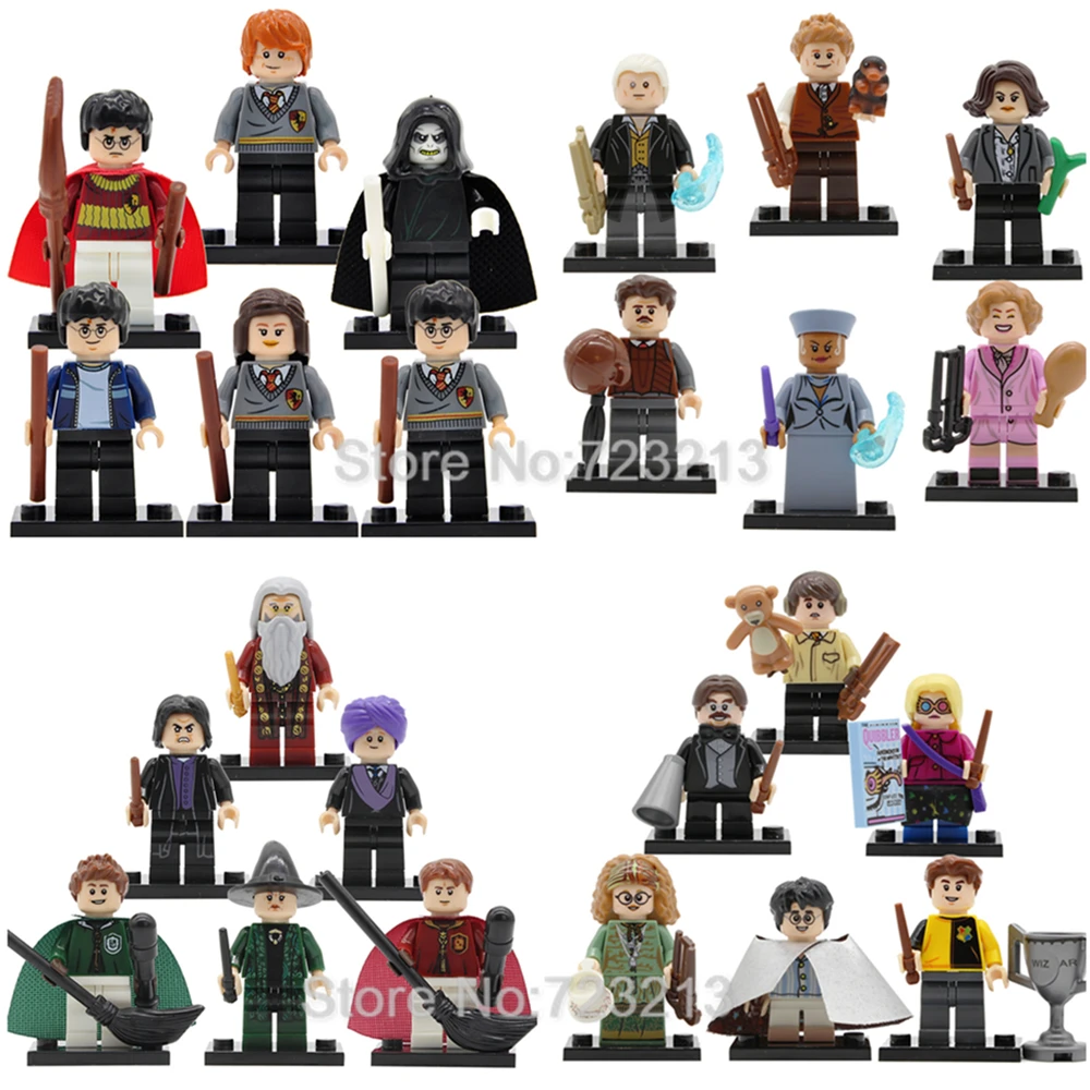 

6pcs/lot Fantastic Beasts Newt Harry Neville Figure Set Tina Gellert Grindelwald Jacopo Queenie Building Blocks Models Toys