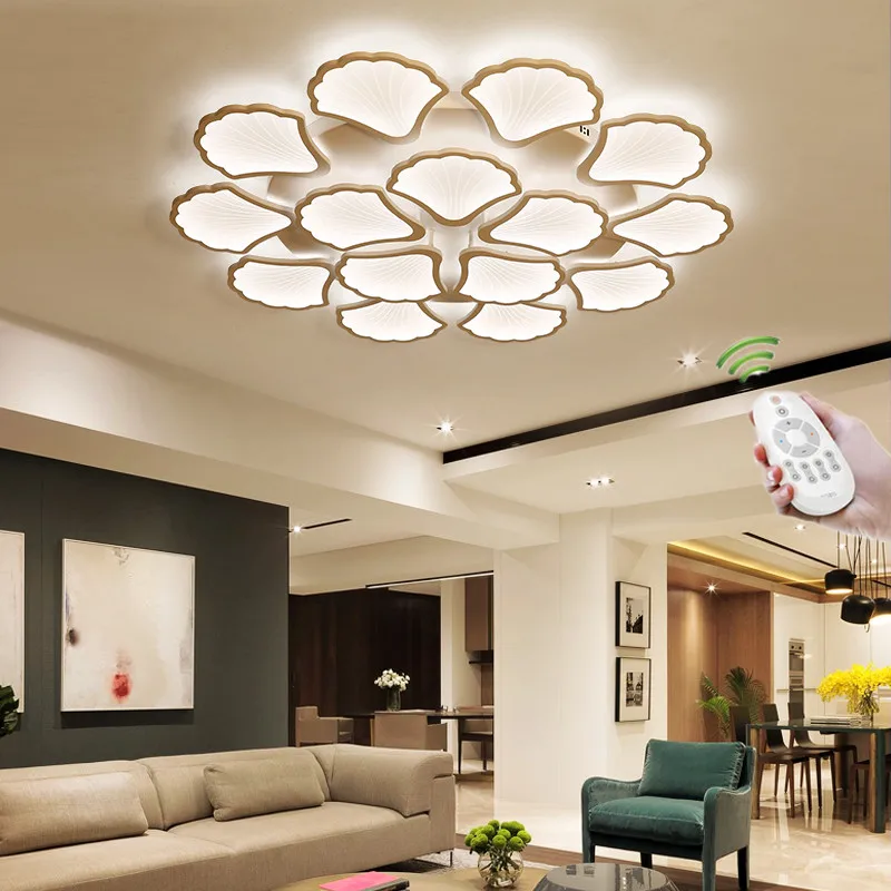 

LED Modern Ceiling Lights Nordic Style Ceiling Lamps Remote Control Dimmable Color Change Acrylic Fixture Living Room Bedroom