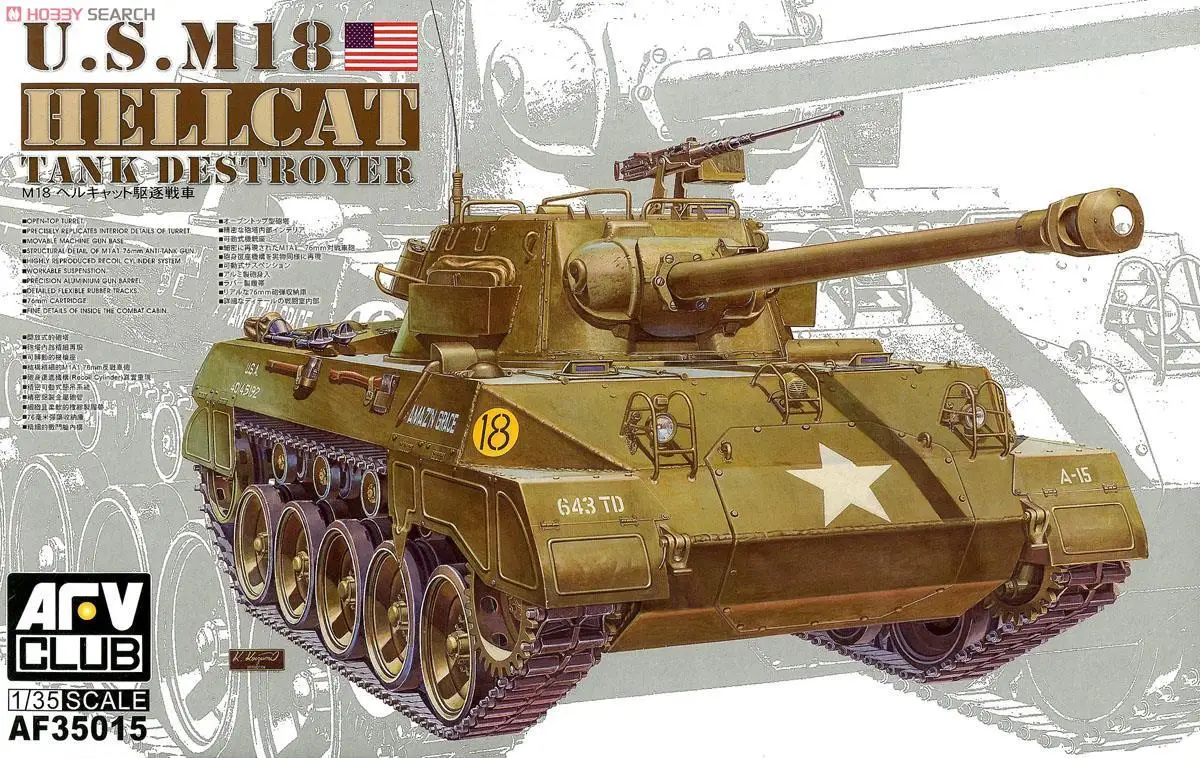 

1/35 American Army M18 "Hell Cat" Deportation Vehicle No. 35015