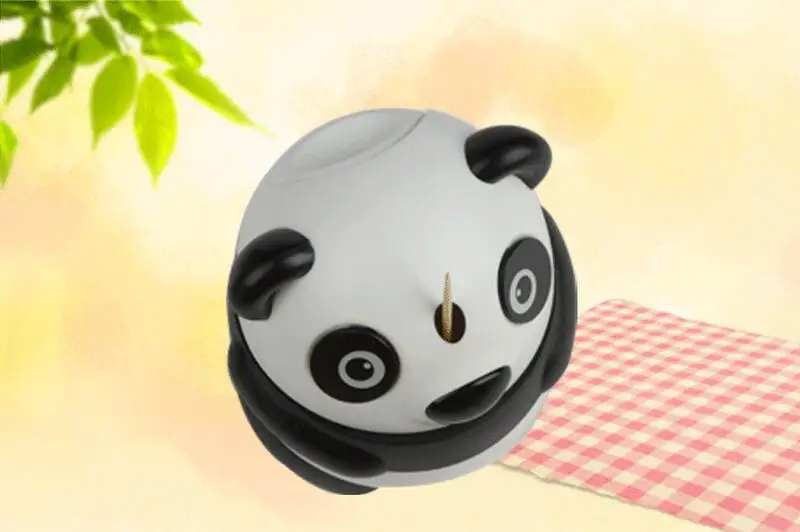 Творческий panda автоматическая зубочистка коробка типа Стороны давление моды