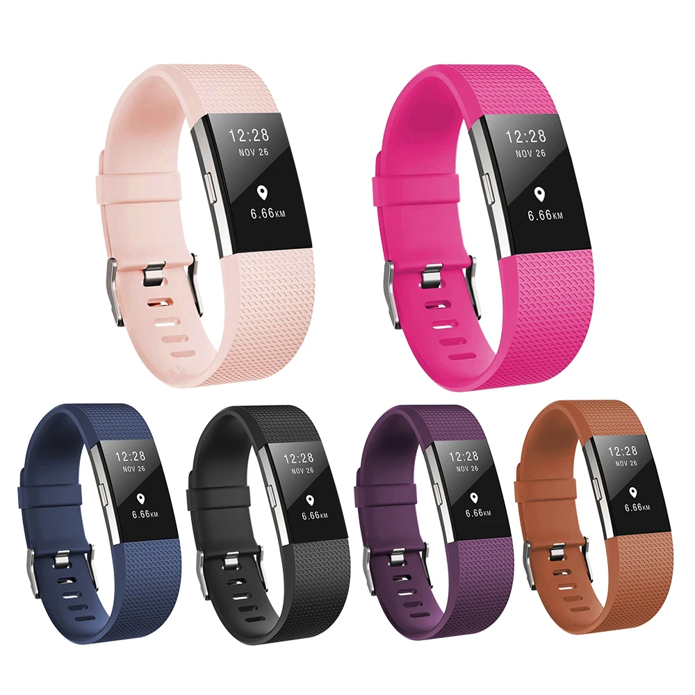 Honecumi For Fit bit Bands Charge 2 Bands Replacement Wristbands for Fitbit Charge 2 Bracelet Strap Accessories For Women Men - 