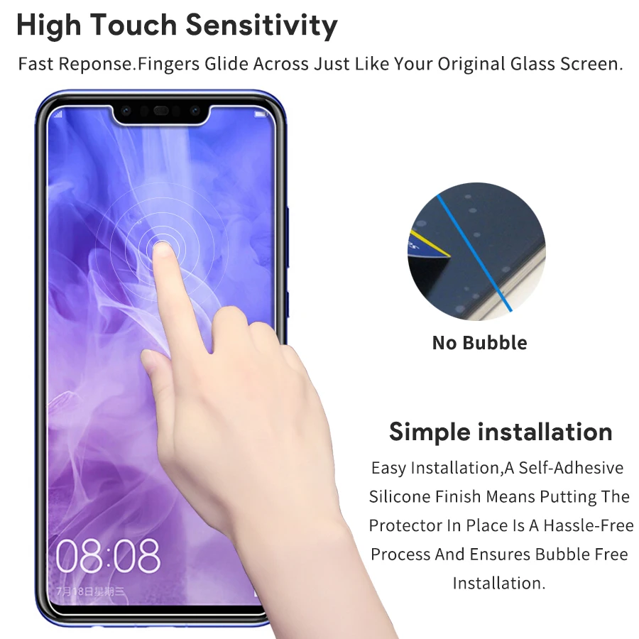 10 шт. защитное закаленное стекло для Huawei Nova 7 7i 6 SE Enjoy Plus 10E 9 9C 9A 9E 9S Защитная пленка