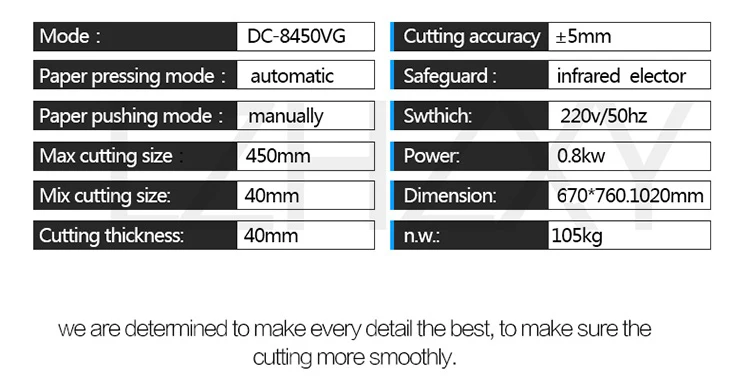 Сверхмощный Электрический резак для бумаги 450 мм Цифровой автоматический резак машина для резки бумаги триммер для бумаги 1 шт