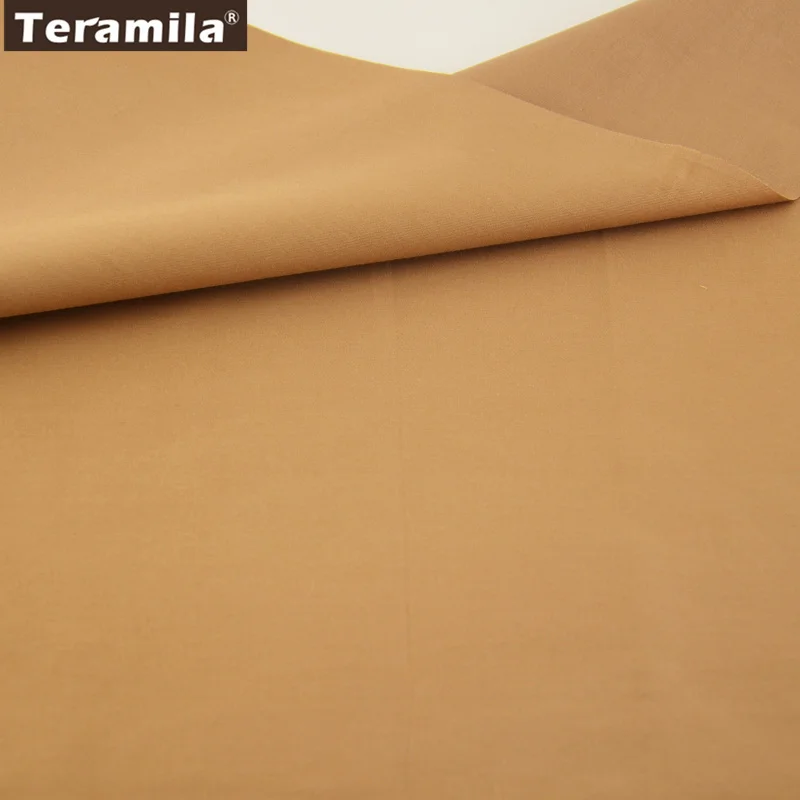 

2016 New Arrivals Classic Solid Coffee Color 100% Cotton Fabric Twill Fat Quarter Home Textile Material Bed Sheet Patchwork
