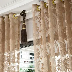 1 шт. Sheer цветочные украшения дома шторы для спал Гостиная Кухня 95 см * 200 см