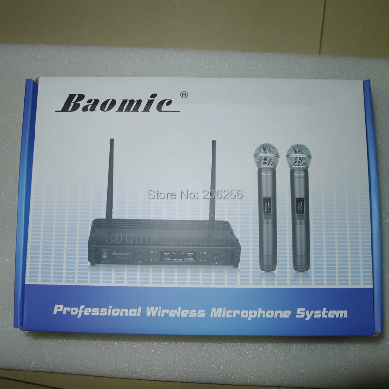 Высококачественная Беспроводная микрофонная система Baomic BM U752 Professional с двумя