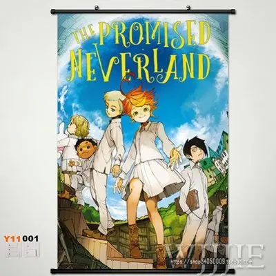 

Anime Wall Scroll Home Decor Unisex The Promised Neverland