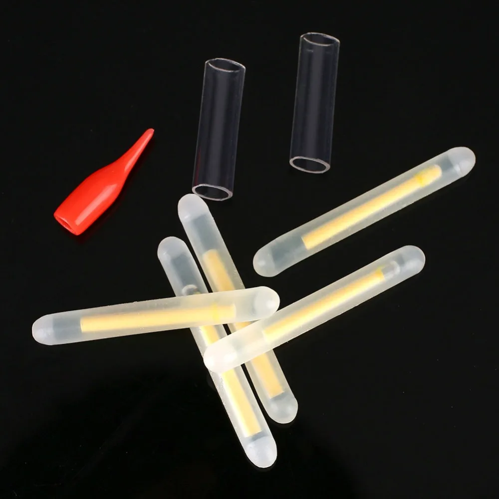 5 قطعة الصيد تعويم Lightstick ضوء قضيب تعويم ليلي توهج مصباح الصيد عصا يطفو العوامة ل معدات الصيد