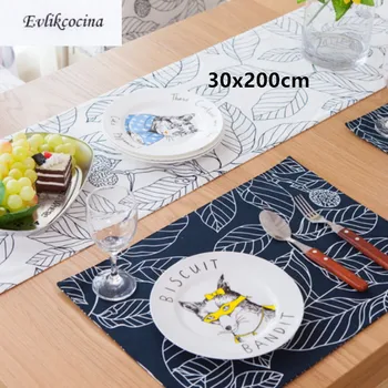 

Free Shipping 30x200cm Big Leaves Table Runner For Home Hotel Party Wedding Decoration