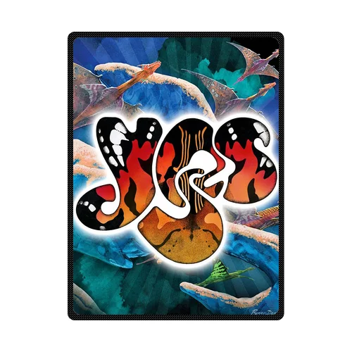 

Yes Progressive Rock Band Size Large Custom Soft Fleece Throw Blanket