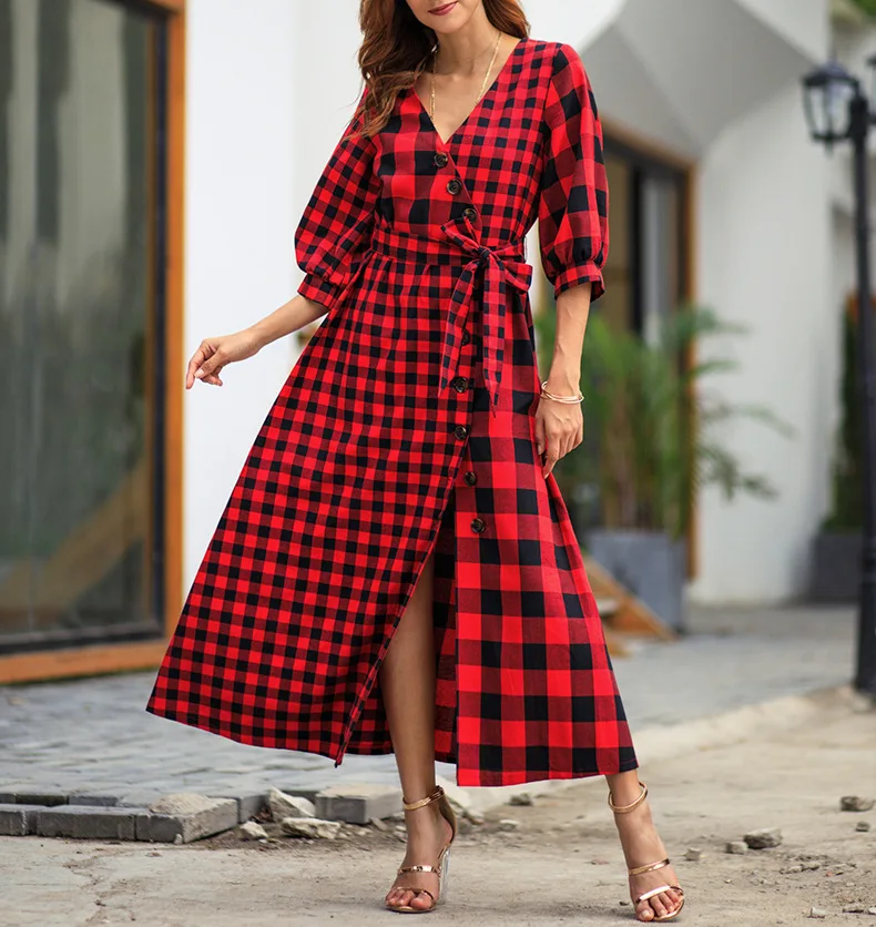 платье в клеточку. платье в клетку для лета. платья в клетку для женщин. платье шотландка. платье в клетку.