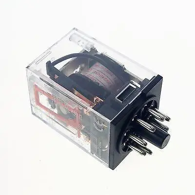 Power Relay MK3P-I 12/24VDC Coil 7/10A 250V 11 Pins 3PDT With PF083A Socket 