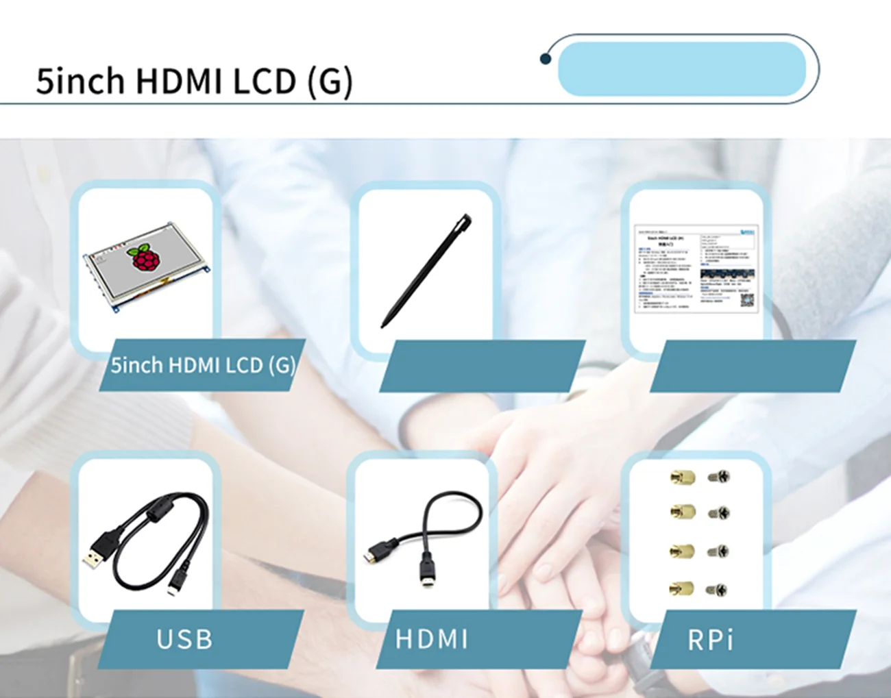 4,3 дюймов 5 дюймов 5,5 дюймов 7 дюймов 10,1 дюймов HDMI емкостный экран 800x480 1024*600 1280x800 ips экран для Raspberry Pi для Zero