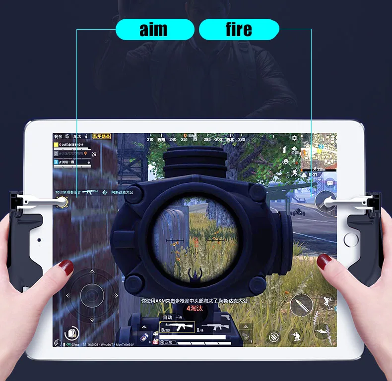 PUBG Mobie контроллер геймпад для Ipad планшет контроллер триггер для Android Iphone геймпад Aim Shooter