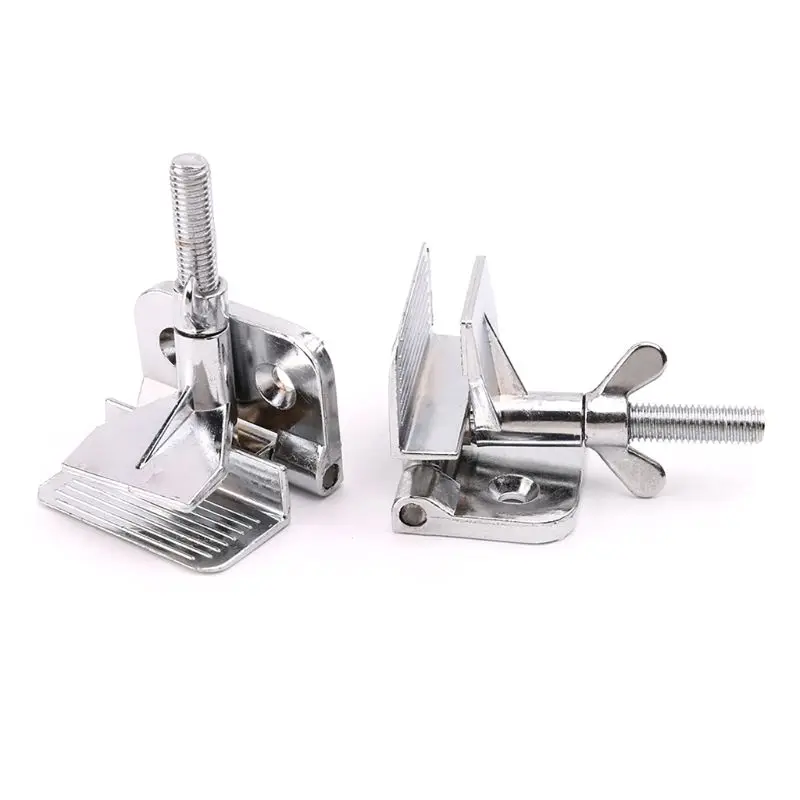 

2pcs Zinc Alloy Silver Screen Printing Clamps Hinge Clamp Butterfly Hinge Clamp For DIY Fixing Screens Tool