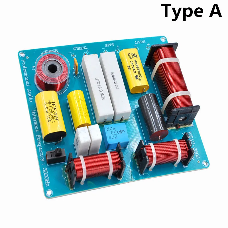 Finlemho 3 Way кроссовер Динамик шкаф аксессуары ВЧ СЧ низкочастотный фильтр для дома Театр студийные DJ D3505