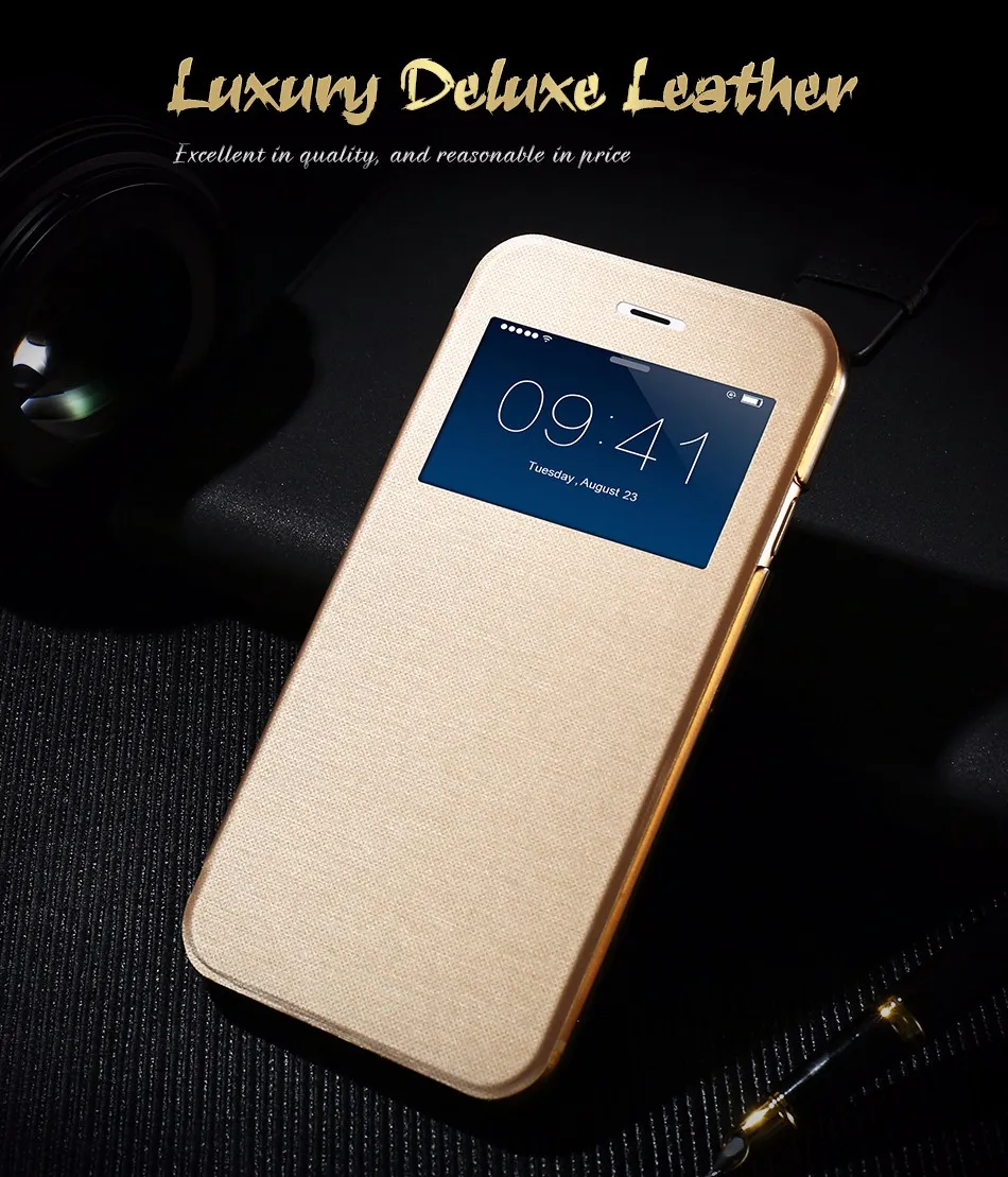 Window View Flip Leather Wallet Case For Iphone 7 7Plus 1 (1)