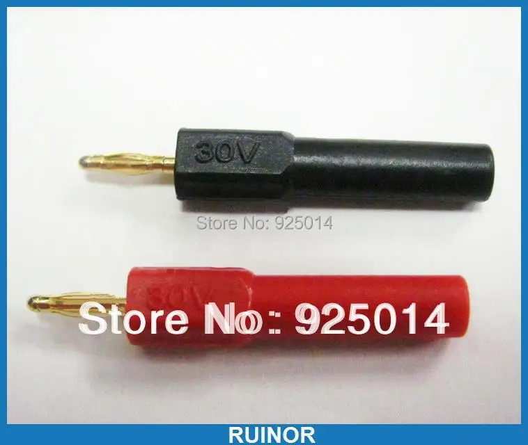 

Gold-plated Copper 4mm banana plug sockets female Adapter connector to 2 mm Male banana plug from RUINOR