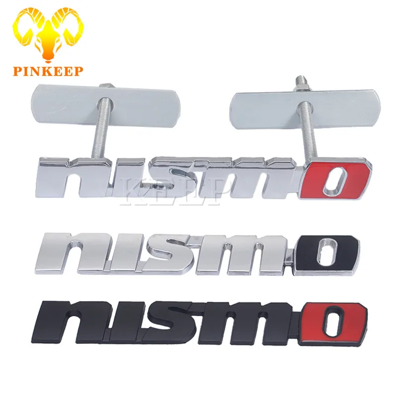 3D автомобиля Стикеры Передняя решетка эмблема Авто Знак для Nissan Nismo Tiida Teana Qashqai