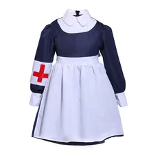 Девушка медсестры униформа для доктора Детский костюм медсестры для Косплей Дети Хэллоуин костюм для детей карнавал вечерние костюмы одежда