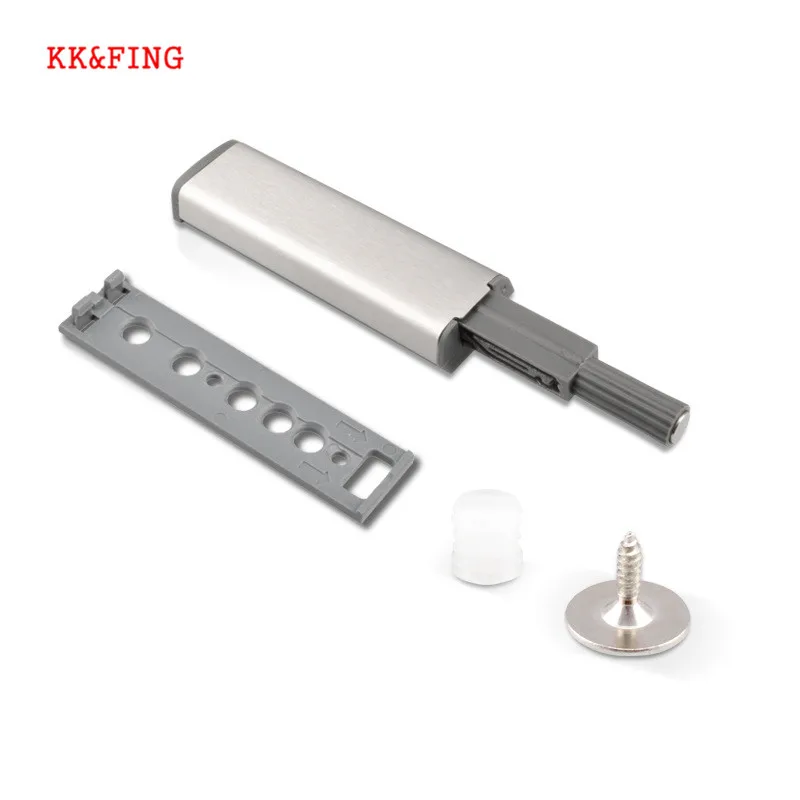 

KK&FING 5PCS Push to Open Cabinet Catches Door Stops Magnetic Touch Stop Kitchen Invisible Cabinet Pulls For Furniture Hardware