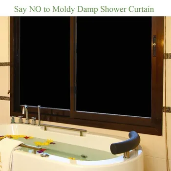 

80cm*300cm 0%VLT Black Window Film UV Proof Privacy Protection Home Bathroom Bedroom Use 31.5''x118''