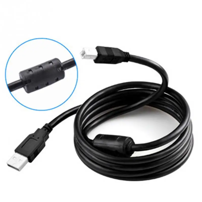 3/1,5 м USB 2,0 A к B Мужской адаптер кабель для передачи данных для Epsons CanonS SharpS HPS принтер сканер удлинитель провод шнур