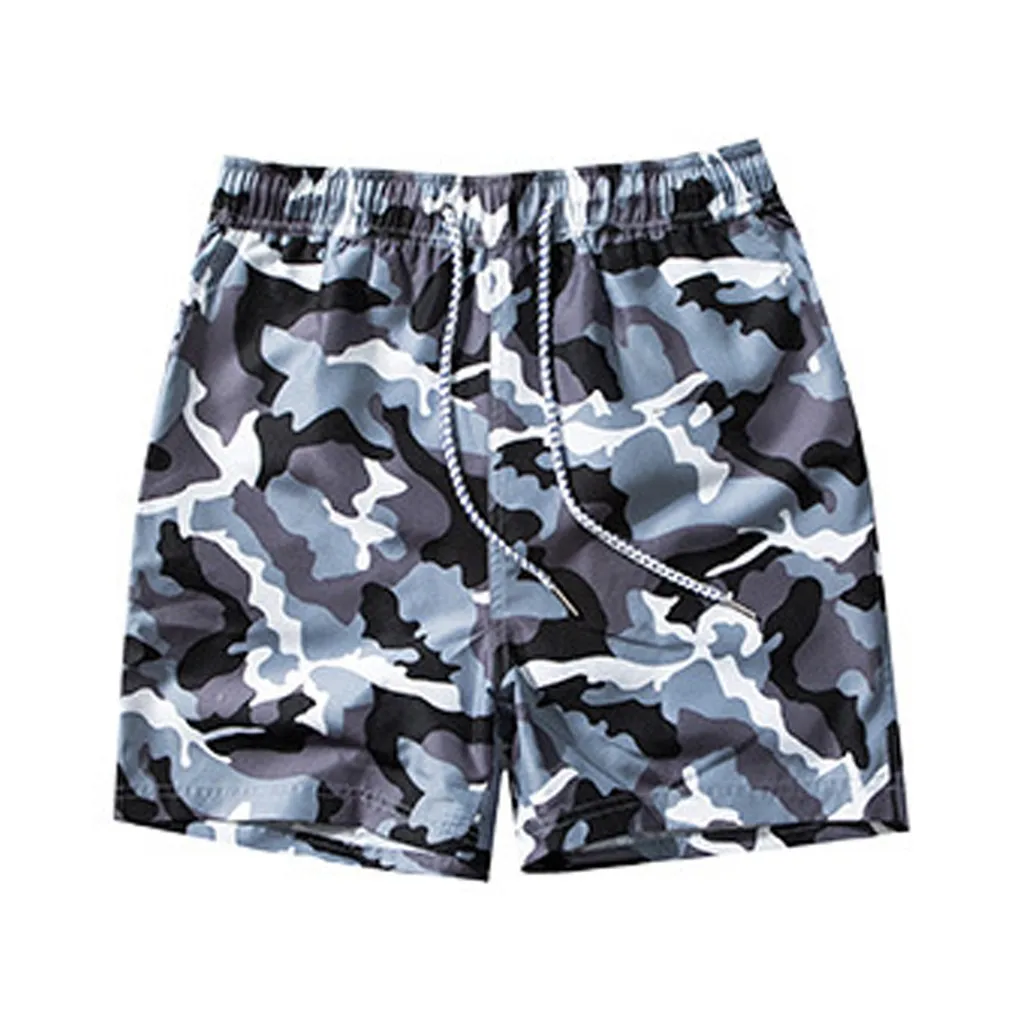 

2019 Durable High Quality Men's Swim Drawstring Trunks Men's Swim Drawstring Trunks Quick Dry Beach Outdoor Sports Pants Shorts