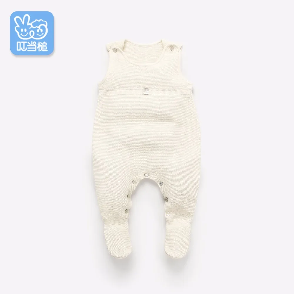 Dinstry Newborn clothes 0-3-6 months Spring and autumn baby wool jersey baby romper dinstry 2018 spring and autumn newborn baby cotton long sleeve romper lion pattern