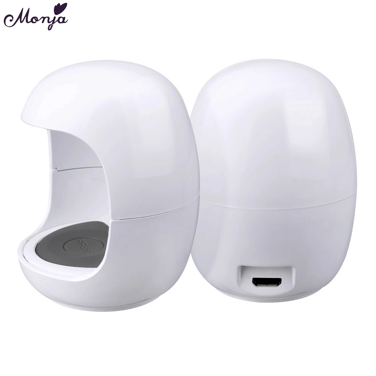 

Monja Nail Art Mini Egg Shape USB 3W UV LED Lamp Nail Gel Polish Dryer Drying Machine Manicure Tool