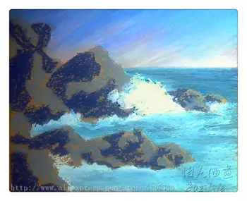 

ocean waves crashing oil painting Impression Seascape Oil painting seaside on canvas hight Quality Hand-painted Painting 6