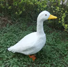 big creative simulation white duck toy polyethylene&fur duck doll gift about 45*20*55cm