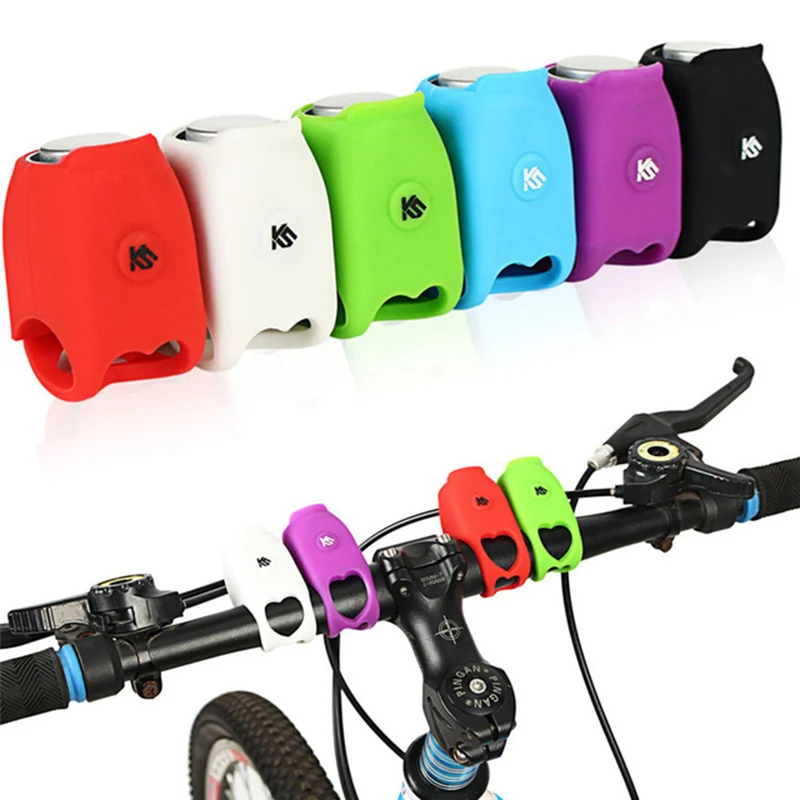 Cycling Bike Electronic Bell Rainproof MTB Road Bicycle Handlebar Silica Gel Horns Super Loud Safety Bike Alarm Horn PA0112 (12)