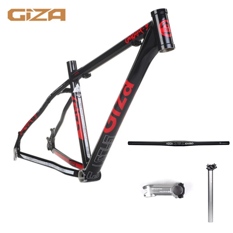 Giza Gizaboss Ghost 3 MTB велосипедный 6061 рама из алюминиевого сплава 26 колеса 16 дюймов BB68mm горный велосипед - Цвет: Black Red-EA50