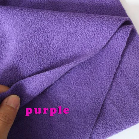 Фиолетовый Двусторонняя флис Ткань анти-пиллинг Толстовки Одеяла внутри Ткань продается Двор