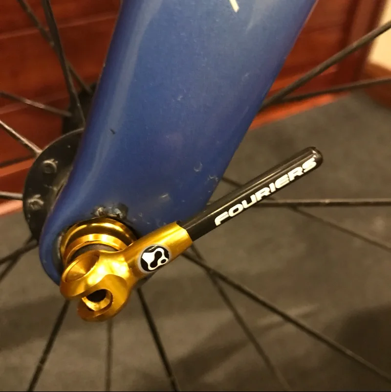Fouriers Titanium Carbon Skewers Quick Release for MTB Mountain Road Bike 100mm 130mm 135mm Bicycle QR Shaft