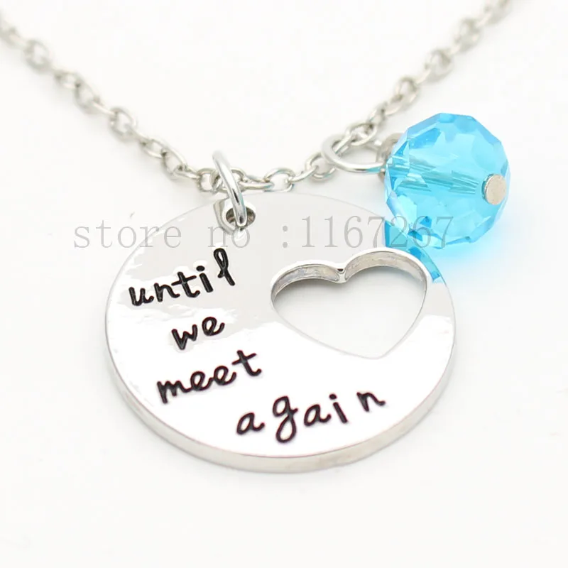 &quotUntil We Meet Again &quotMemorial Necklace Memory &ampkeychain Carry You With Me Remembrance Jewelry Hold In My Heart | Украшения и