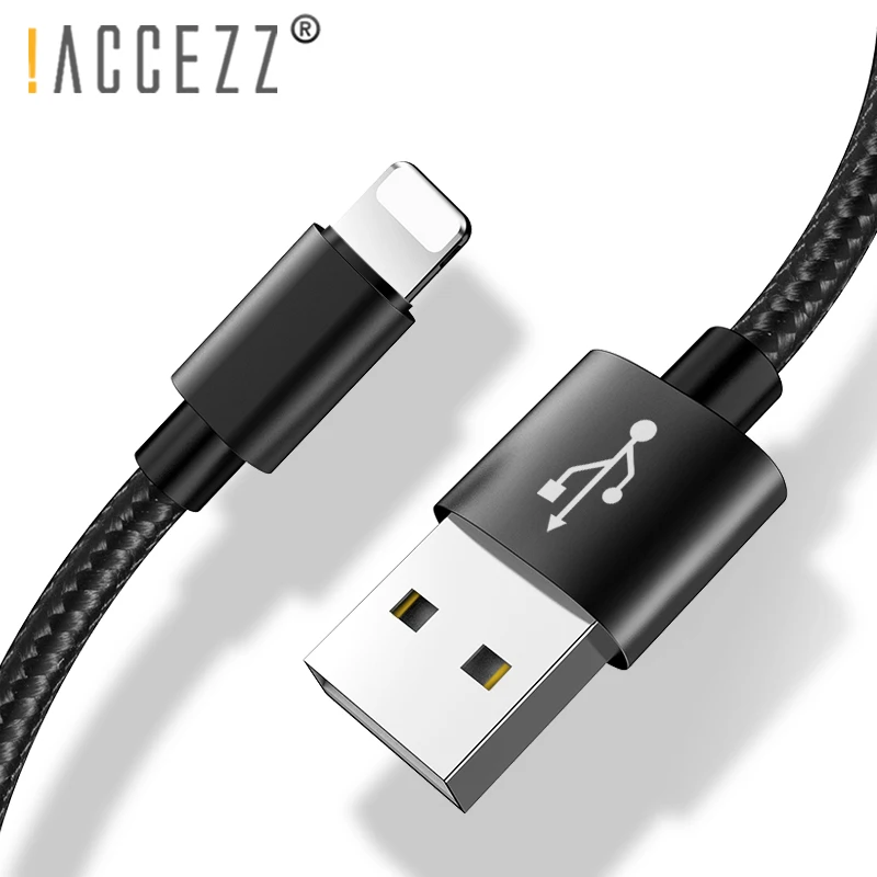 ACCEZZ usb кабель для зарядки и передачи данных для Apple Phone для iPhone X 7 6 8 6S Plus XS MAX XR для iPad Mini Lighting кабели для быстрой зарядки