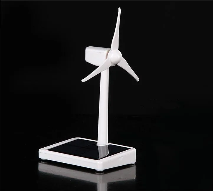 

Solar Wind Power Mini Wind Turbine Generator Model Windmill Educational DIY Model Wind-Solar Assembly Kit Car Desktop Decoration
