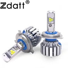 Zdatt H4 Led Light H11 Led Bulb H7 Auto Car Headlight 9003 HB2 12V White Lamp 6000K 80W DRL Car Light Automobiles Passing Beam