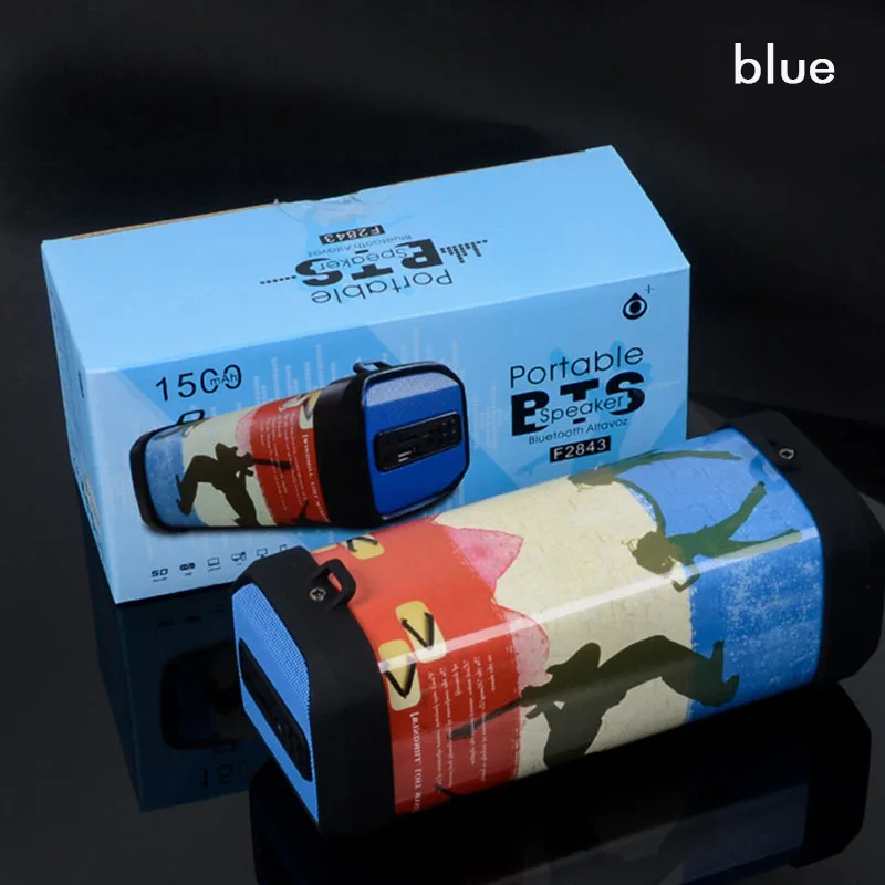 blue Открытый беспроводной Bluetooth динамик портативный 4 Вт сабвуферный мини-динамик поддержка Mic TF карта радиоприемник с громкоговорителем для iPhone Android - Цвет: blue